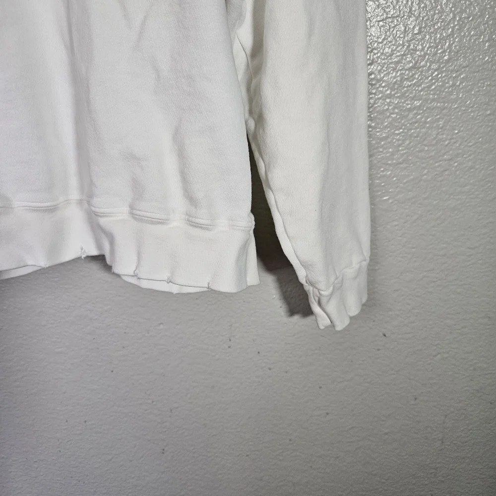 I.S.M.B.S. Essential White Sweatshirt Hand Embroidered Tahoe Size M/L - Picture 10 of 14